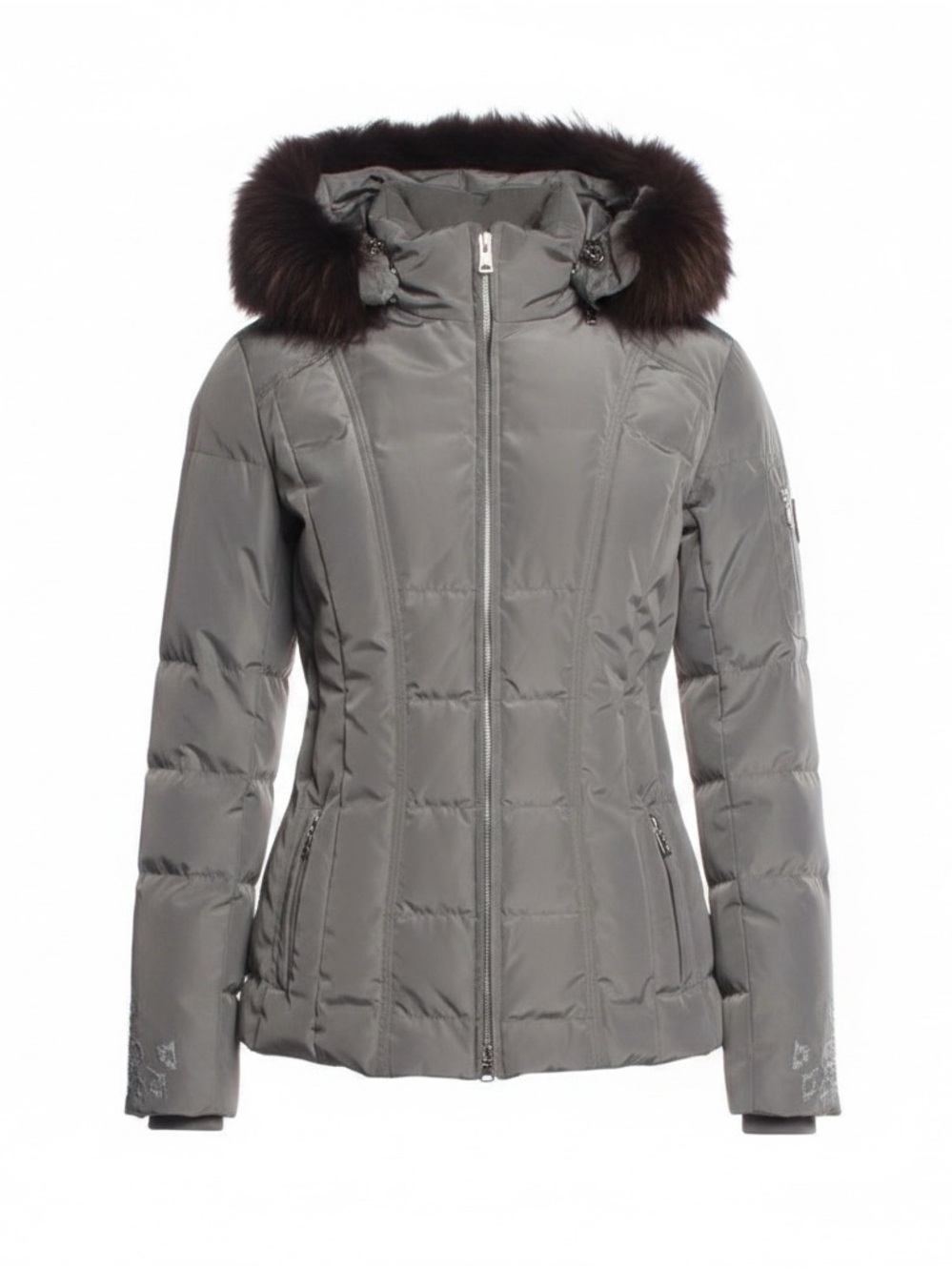 Bogner grey ski snow jacket - size 12
